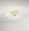 Immagine di Plafoniera Design Spirale Oro Led 3000k Dimmerabile Perenz