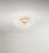 Immagine di Plafoniera Design Spirale Oro Led 3000k Dimmerabile Perenz