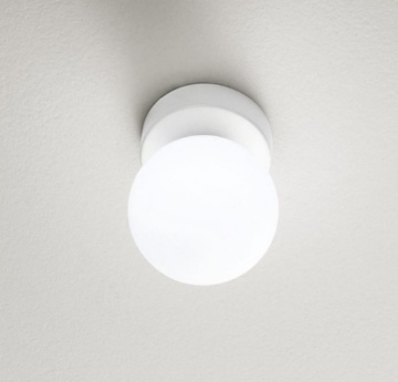 Immagine di Applique Plafoniera Sfera Bianca 15cm Maga Perenz 8072 B