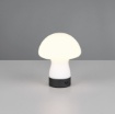 Immagine di Lampada Da Tavolo Senza Fili Vetro Bianco Dooley Trio