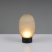 Immagine di Lampada Led Wireless Ricaricabile Vetro Colorato Ovale Da Comodino Facette Trio