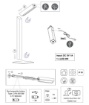 Immagine di Lampada Da Scrivania Wireless Legno Scuro Led Dimmer 3000k Skip Trio
