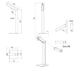 Immagine di Lampada Da Scrivania Wireless Legno Scuro Led Dimmer 3000k Skip Trio