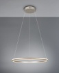 Immagine di Lampadario Circolare Nichel Amador Led CCT 34w Dimmerabile Trio