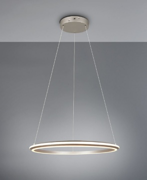 Immagine di Lampadario Circolare Nichel Amador Led CCT 34w Dimmerabile Trio