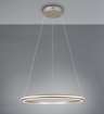Immagine di Lampadario Cerchio Nichel 75cm Amador Led CCT 48w Dimmerabile Trio