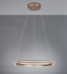 Immagine di Lampadario Cerchio Moka 75cm Led 48w CCT Dimmerabile Amador Trio