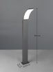 Immagine di Paletto Da Esterno Led 4000k Antracite 100 cm IP44 Beja Trio Lighting