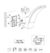 Immagine di Applique Led Per Esterni Antracite IP44 Beja Trio Lighting