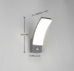 Immagine di Applique Da Esterno Antracite Led 4000k Con Sensore Movimento IP44 Beja Trio