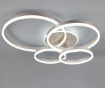 Immagine di Plafoniera Drake Design Cerchi Nichel Led CCT 50W Dimmerabile Con Telecomando
