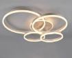 Immagine di Plafoniera Drake Design Cerchi Nichel Led CCT 50W Dimmerabile Con Telecomando