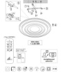 Immagine di Plafoniera Rotonda Smart Led CCT 50W Dimmerabile Con Telecomando Costa Trio