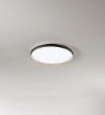 Immagine di Plafoniera Halo Disco Nero Oro 49 cm Led CCT 40w Dimmerabile Perenz