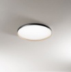 Immagine di Plafoniera Disco Led Nero Oro Halo 58 cm Dimmerabile Perenz