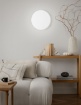 Immagine di Plafoniera Led Vetro Bianco 30 cm 3000K 4000K Pastille Perenz