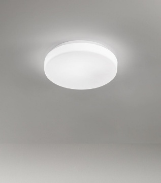 Immagine di Plafoniera Rotonda Vetro Bianco 40 cm Pastille Perenz Led 24w 3000K 4000K