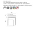 Immagine di Plafoniera Squadrata Nero Da Soffitto Parete Led 40w CCT Sami Smarter