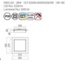 Immagine di Plafoniera Quadrata Bianca Led 28w CCT 3000k 6500k Perimetro Smarter