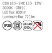 Immagine di Lampada A Sospensione Per Isola Cucina Led 12w 3000k Luce Sopra e Sotto Aves Grigio Smarter