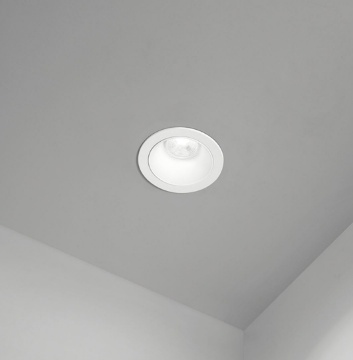 Immagine di Faretto Da Incasso Fisso Tondo GU10 Bianco 90 mm Perenz