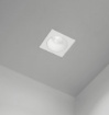 Immagine di Faretto Led GU10 Bianco Da Incasso Fisso Quadrato 90 mm Perenz