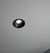 Immagine di Faretto Per Controsoffitto Tondo Nero 90 mm Ottica Rientrata GU10 Perenz