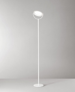 Immagine di Piantana Plato Disco Led Orientabile Bianco Led 3000k Dimmer Perenz