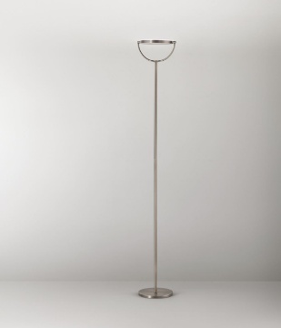 Immagine di Piantana Disco Led Orientabile Grigio Titanio Con Dimmer Plato Perenz