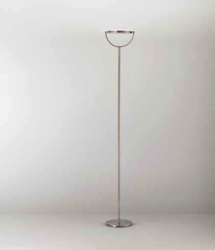 Immagine di Piantana Disco Led Orientabile Grigio Titanio Con Dimmer Plato Perenz