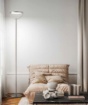 Immagine di Piantana Disco Led Orientabile Grigio Titanio Con Dimmer Plato Perenz