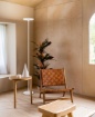 Immagine di Piantana Balance Bianca Doppia Illuminazione Led Con Dimmer Perenz