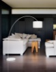 Immagine di Piantana Moderna ad Arco Metallo Bianco Callisto Perenz 6304 B
