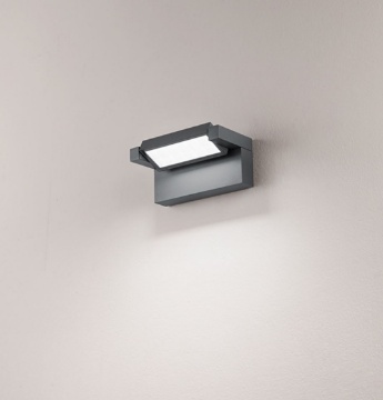 Immagine di Applique Orientabile Led CCT Per Esterno Grigio IP65 Display Perenz