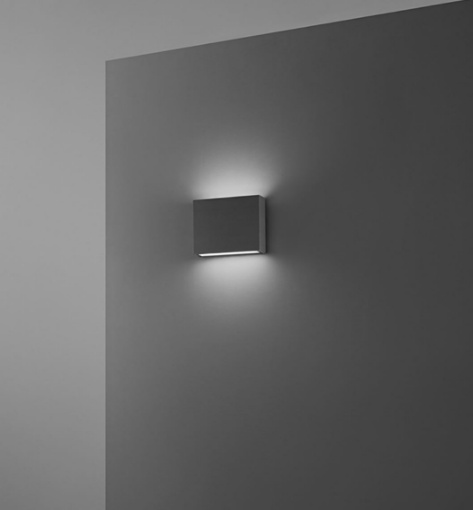 Immagine di Applique Squadrata Pocket Led Biemissione CCT Per Esterni IP65 Pocket Perenz