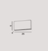 Immagine di Applique Da Esterno Pocket 26 cm Led Biemissione CCT IP65 Perenz