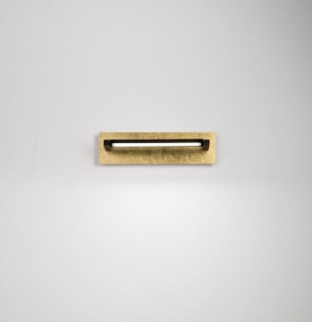 Immagine di Applique Foglia Oro 43 cm Led Luce Orientabile CCT Perenz