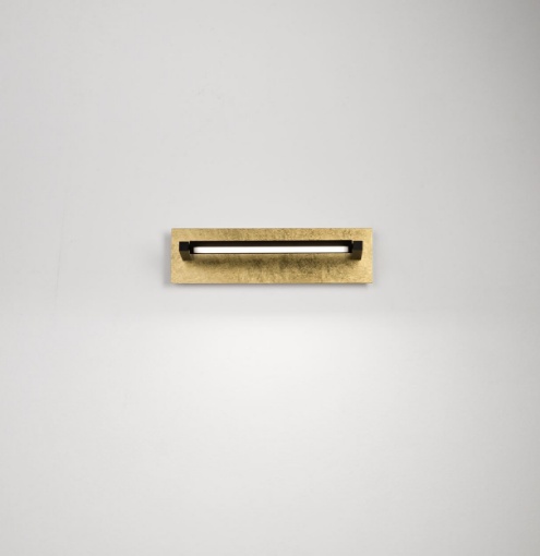 Immagine di Applique Foglia Oro 43 cm Led Luce Orientabile CCT Perenz