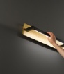Immagine di Applique Decorativa Led Foglia Oro 63 cm Luce Orientabile CCT Perenz