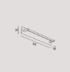 Immagine di Applique Decorativa Led Foglia Oro 63 cm Luce Orientabile CCT Perenz