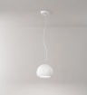 Immagine di Sospensione Sfera Gesso Rigato Per Isola Cucina Minea Perenz