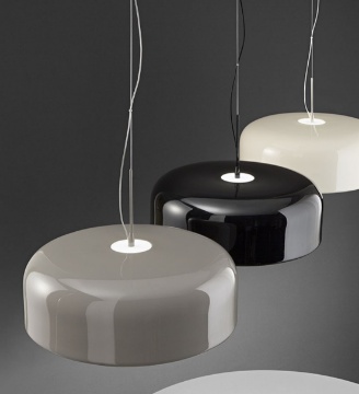 Immagine di Lampadario A Cupola Moderno Lucido Led CCT Velia Perenz