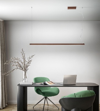 Immagine di Lampadario Link Da Ufficio 151 cm Led 35w Colore e Intensità Luce Regolabili Perenz