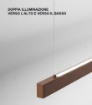 Immagine di Lampadario Link Barra Led 45w CCT 151 cm Biemissione Dimmerabile Link Perenz