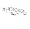 Immagine di Applique Lineare Barra Led Orientabile CCT 39 cm Slim Perenz