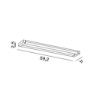 Immagine di Applique Lineare Slim Orientabile Led 18w CCT 59 cm Perenz
