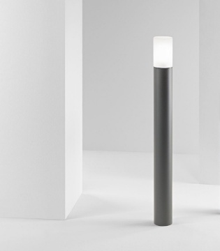 Immagine di Palo Da Esterno Cilindro H90 cm Diffusore Vetro Lampo Perenz IP54