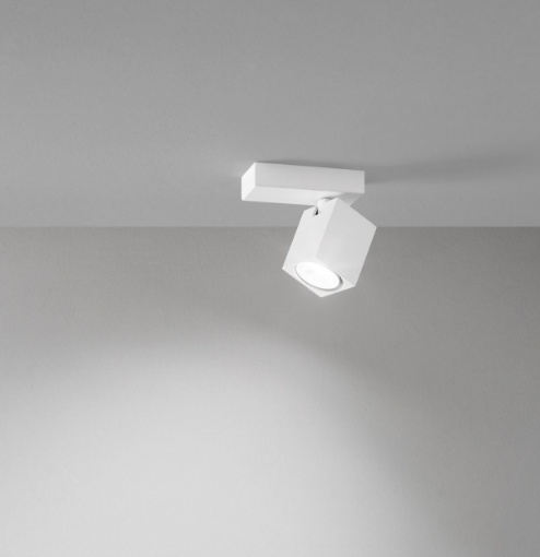 Immagine di Faretto Cubo Orientabile GU10 Da Parete Soffitto Oddy Perenz