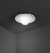 Immagine di Applique Decorativa Piatto In Cemento Con Sfera Vetro Huevo Perenz