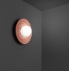 Immagine di Applique Decorativa Piatto In Cemento Con Sfera Vetro Huevo Perenz
